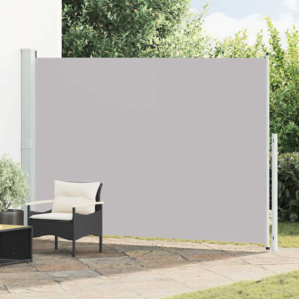 Patio Retractable Side Awning 200x300 cm Grey