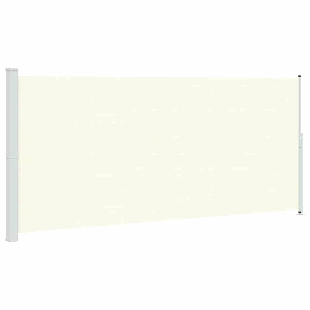 Patio Retractable Side Awning 86.6"x196.9" Cream