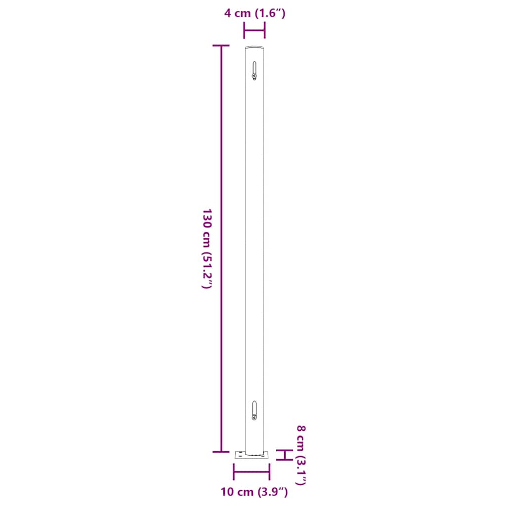 Patio Retractable Side Awning 86.6"x196.9" Cream