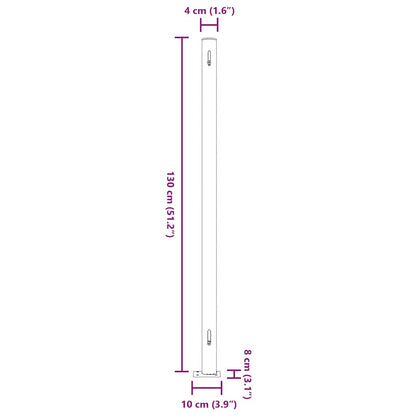 Patio Retractable Side Awning 86.6"x196.9" Cream