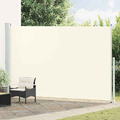 Patio Retractable Side Awning 86.6"x196.9" Cream
