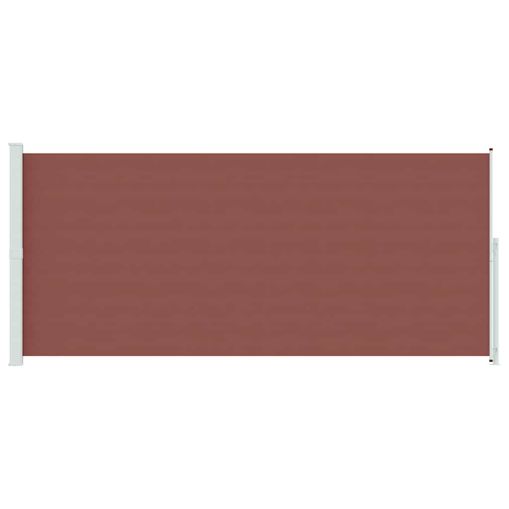 Patio Retractable Side Awning 220x500 cm Brown