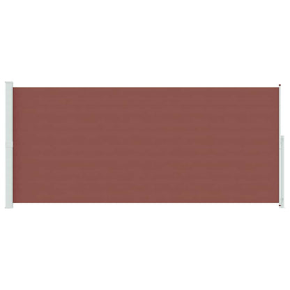 Patio Retractable Side Awning 220x500 cm Brown
