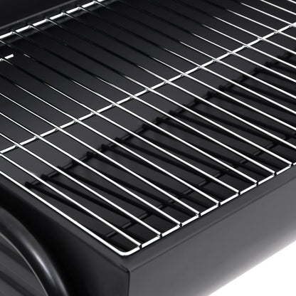 Barrel Grill with 2 Cooking Grids Black 80x95x90 cm Steel