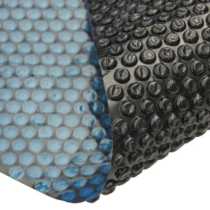 92977 vidaXL Floating PE Solar Pool Film 455 cm Black and Blue
