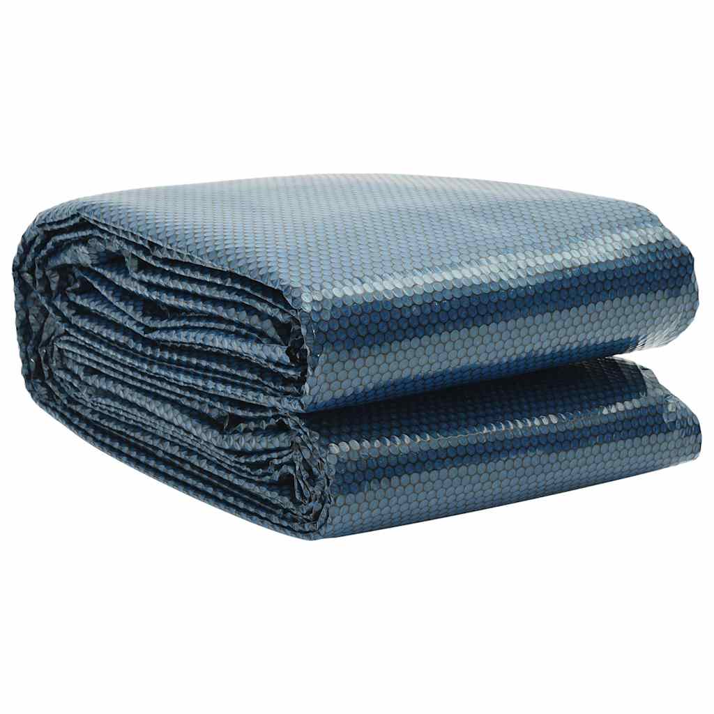 Floating PE Solar Pool Film 450x220 cm Black and Blue