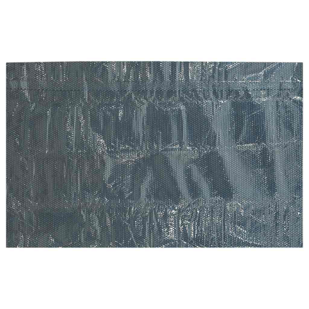 Floating PE Solar Pool Film 450x220 cm Black and Blue