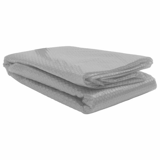 Pool Cover | Grey | Thick PE film with air chambers | Large | Lightweight