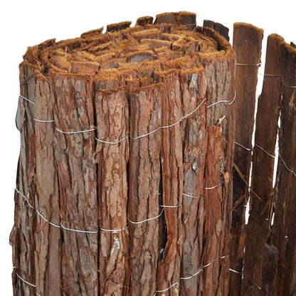Bark Fence 100 x 600 cm Bark Brown