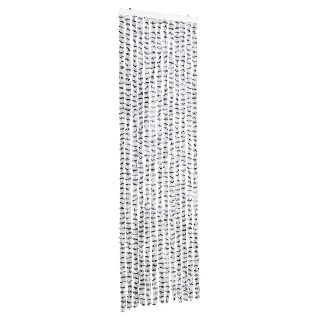 Insect Curtain Light and Dark Grey 56x185 cm Chenille