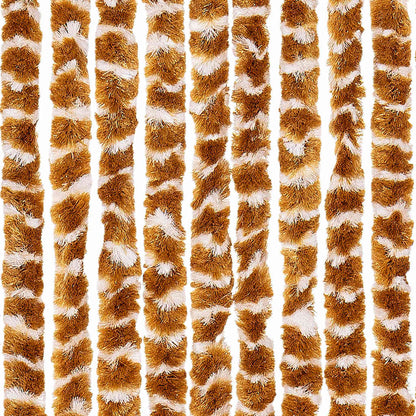 325458 vidaXL Insect Curtain Ochre and White 90x220 cm Chenille