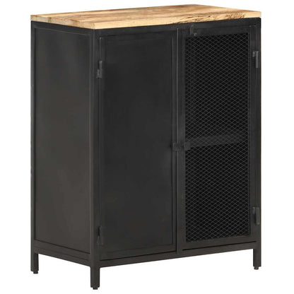 Sideboard 60x35x78 cm Solid Rough Mango Wood