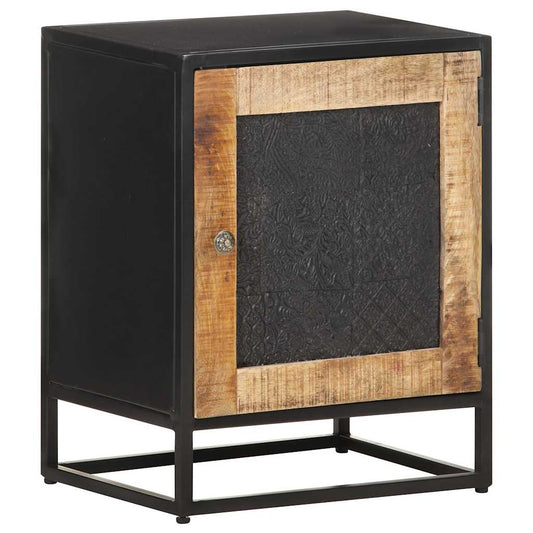 Bedside Cabinet | Natural wood | Rough mango wood | Small