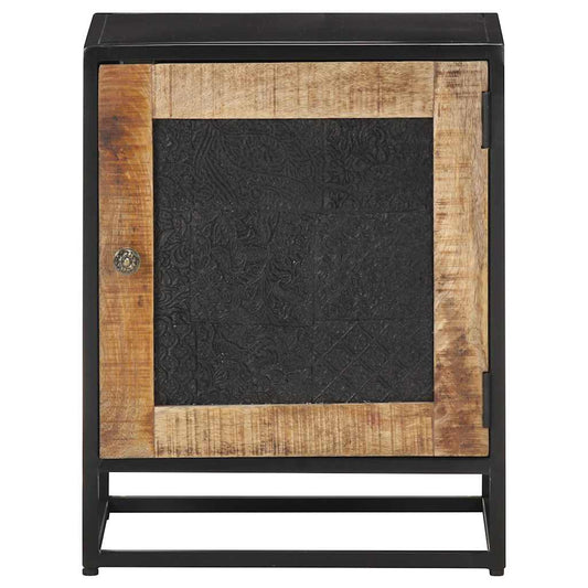 Bedside Cabinet | Natural wood | Rough mango wood | Small