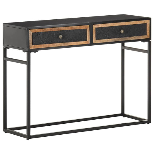 323151 vidaXL Console Table 100x35x75 cm Solid Mango Wood