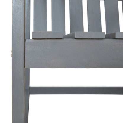 Garden Chair | Set of 2 | Grey | Solid acacia wood