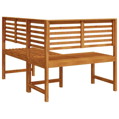 Corner Bench | Brown | Solid Acacia Wood | 140 cm corner bench