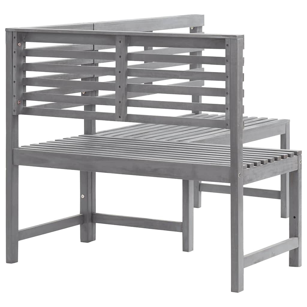 Corner Bench | Grey | Solid acacia wood with a grey wash finish | Medium