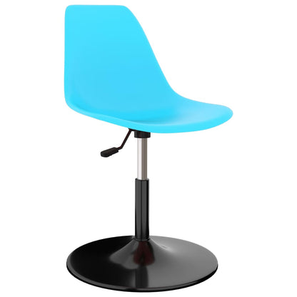 Swivel Dining Chairs 2 pcs Blue PP