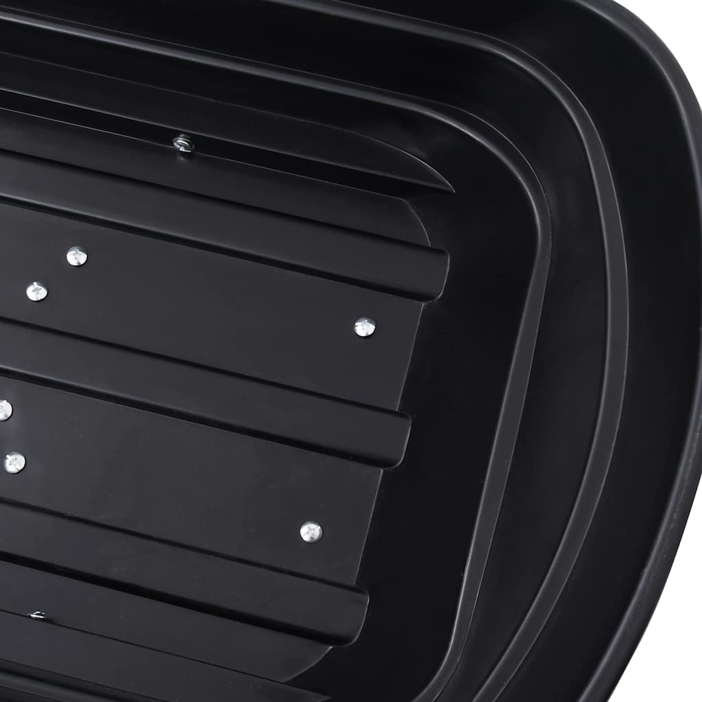 Garden Tipping Hand Cart 300 kg 75L Black