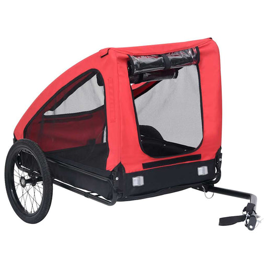 Pet Bike Trailer | Red | Oxford Fabric | Medium | Foldable