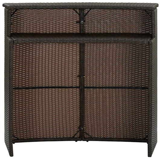 Bar Table | Brown | PE rattan | Medium | Durable | Bar Table