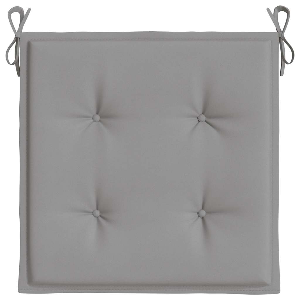 Garden Chair Cushions 6 pcs Gray 15.7"x15.7"x1.6" Oxford Fabric