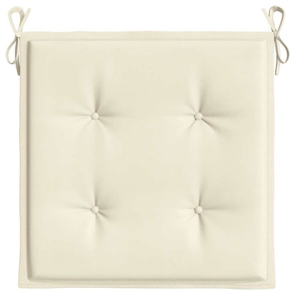 Garden Chair Cushions 6 pcs Cream 15.7"x15.7"x1.6" Oxford Fabric