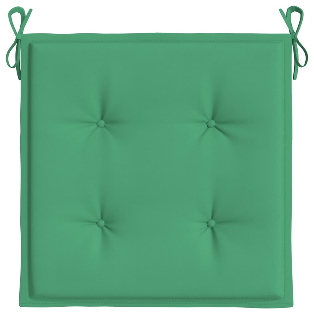 Garden Chair Cushions 6 pcs Green 15.7"x15.7"x1.6" Oxford Fabric