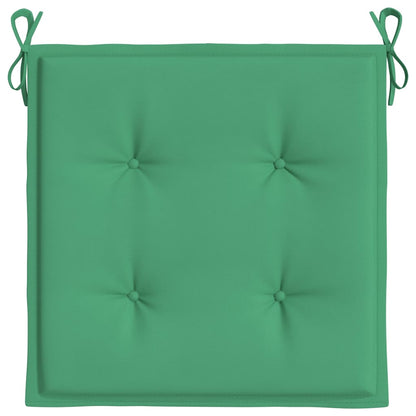 Garden Chair Cushions 6 pcs Green 15.7"x15.7"x1.6" Oxford Fabric