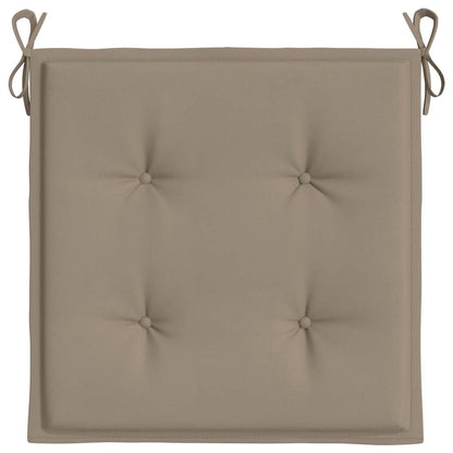 Garden Chair Cushions 2 pcs Taupe 15.7"x15.7"x1.6" Oxford Fabric