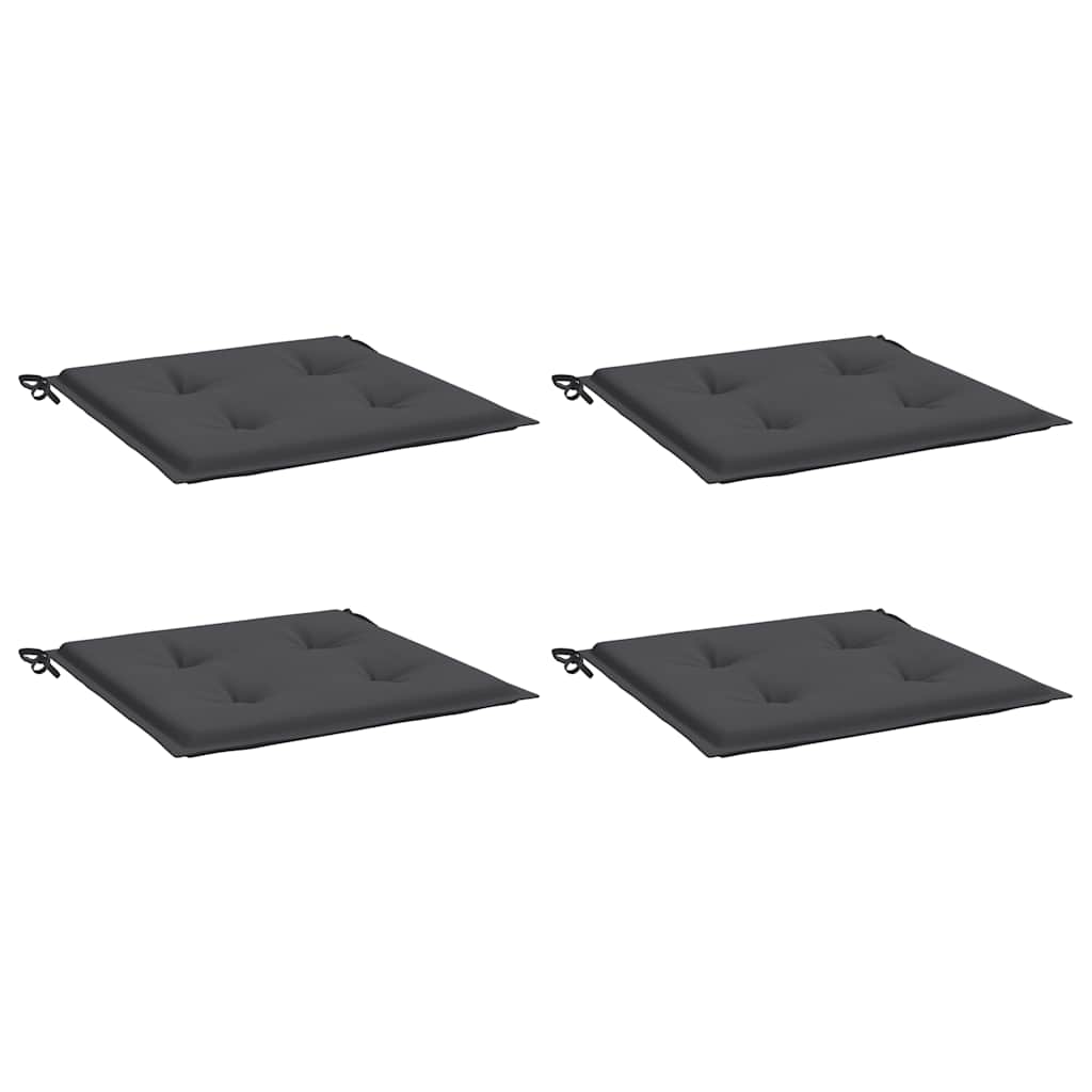 Garden Chair Cushions 4 pcs Anthracite 19.7"x19.7"x1.6" Oxford Fabric