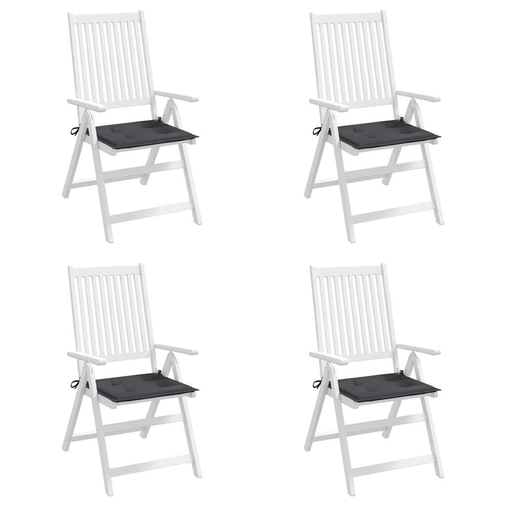 Garden Chair Cushions 4 pcs Anthracite 19.7"x19.7"x1.6" Oxford Fabric