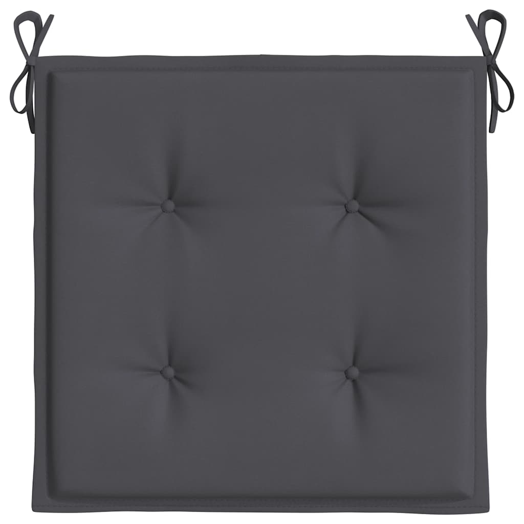 Garden Chair Cushions 4 pcs Anthracite 19.7"x19.7"x1.6" Oxford Fabric