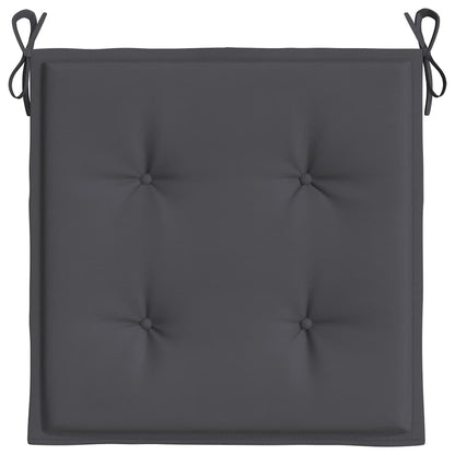 Garden Chair Cushions 4 pcs Anthracite 19.7"x19.7"x1.6" Oxford Fabric
