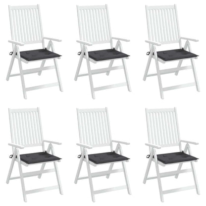 Garden Chair Cushions 6 pcs Anthracite 19.7"x19.7"x1.6" Oxford Fabric