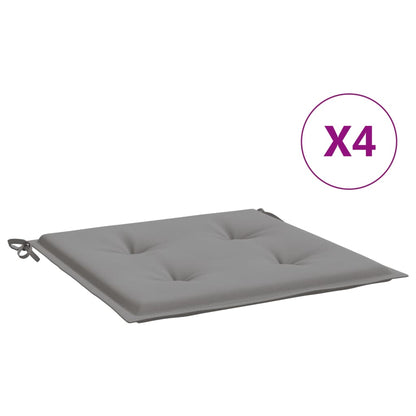 Garden Chair Cushions 4 pcs Gray 19.7"x19.7"x1.6" Oxford Fabric