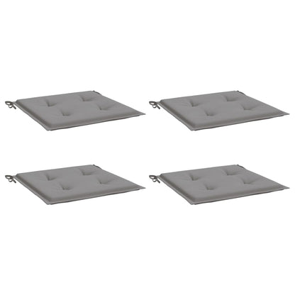 Garden Chair Cushions 4 pcs Gray 19.7"x19.7"x1.6" Oxford Fabric