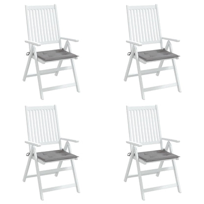 Garden Chair Cushions 4 pcs Gray 19.7"x19.7"x1.6" Oxford Fabric