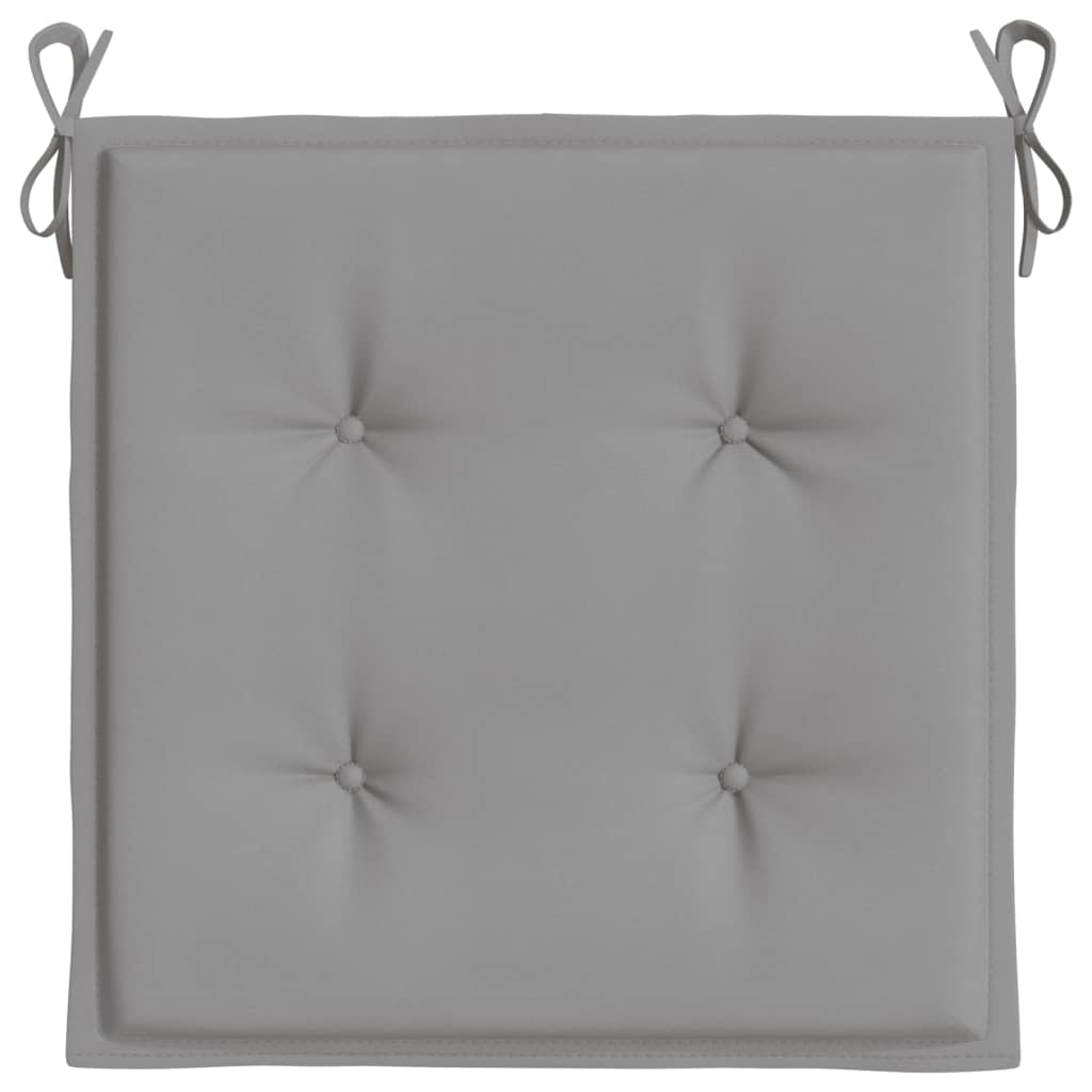 Garden Chair Cushions 4 pcs Gray 19.7"x19.7"x1.6" Oxford Fabric