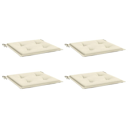 Garden Chair Cushions 4 pcs Cream 19.7"x19.7"x1.6" Oxford Fabric