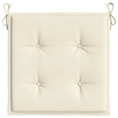 Garden Chair Cushions 4 pcs Cream 19.7"x19.7"x1.6" Oxford Fabric
