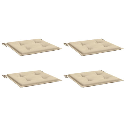Garden Chair Cushions 4 pcs Beige 19.7"x19.7"x1.6" Oxford Fabric