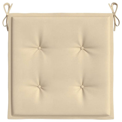 Garden Chair Cushions 4 pcs Beige 19.7"x19.7"x1.6" Oxford Fabric