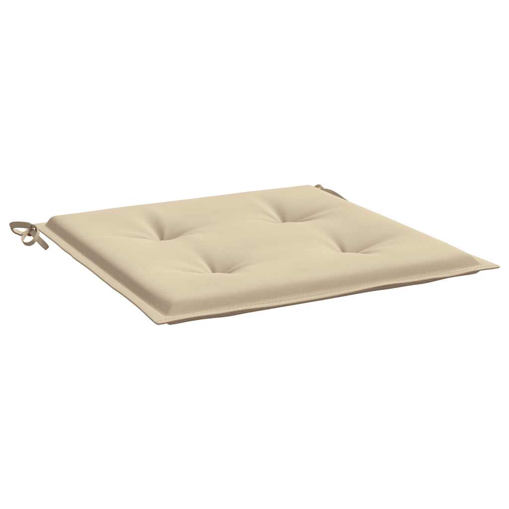 Garden Chair Cushions 6 pcs Beige 19.7"x19.7"x1.6" Oxford Fabric