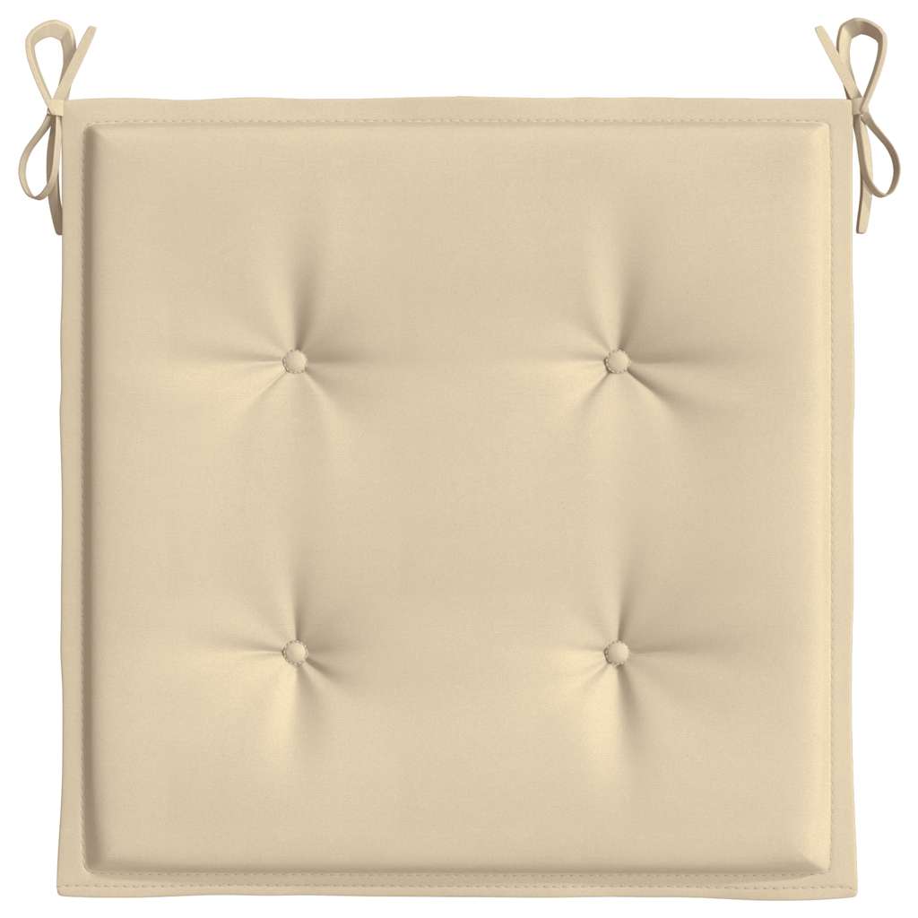 Garden Chair Cushions 6 pcs Beige 19.7"x19.7"x1.6" Oxford Fabric
