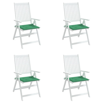 Garden Chair Cushions 4 pcs Green 19.7"x19.7"x1.6" Oxford Fabric
