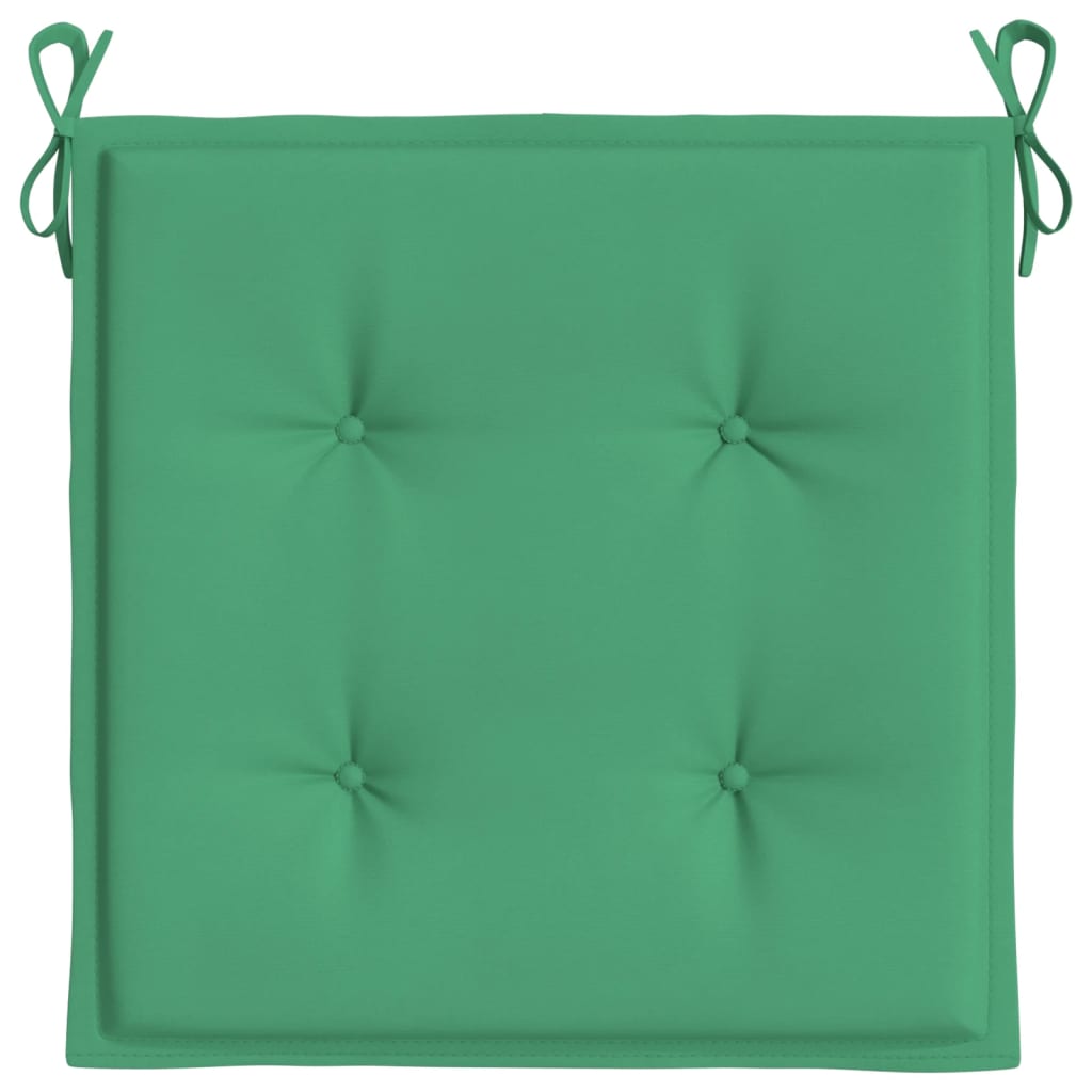 Garden Chair Cushions 4 pcs Green 19.7"x19.7"x1.6" Oxford Fabric