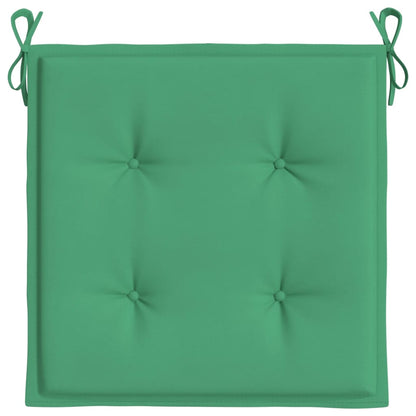 Garden Chair Cushions 4 pcs Green 19.7"x19.7"x1.6" Oxford Fabric