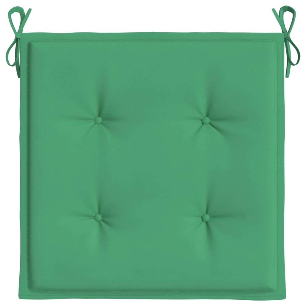 Garden Chair Cushions 6 pcs Green 19.7"x19.7"x1.6" Oxford Fabric